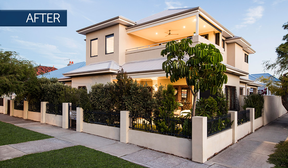 south fremantle modular second storey extension after